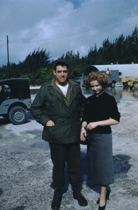 Raymond Burr and Pieper Laurie