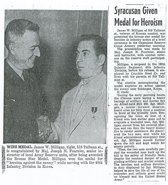 Syracusan Given Medal for Heroism article