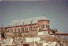 Rustic church building