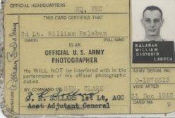 Bill Balahan's military ID card