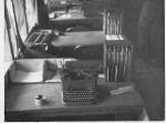 Lynn Swango's desk and typewriter